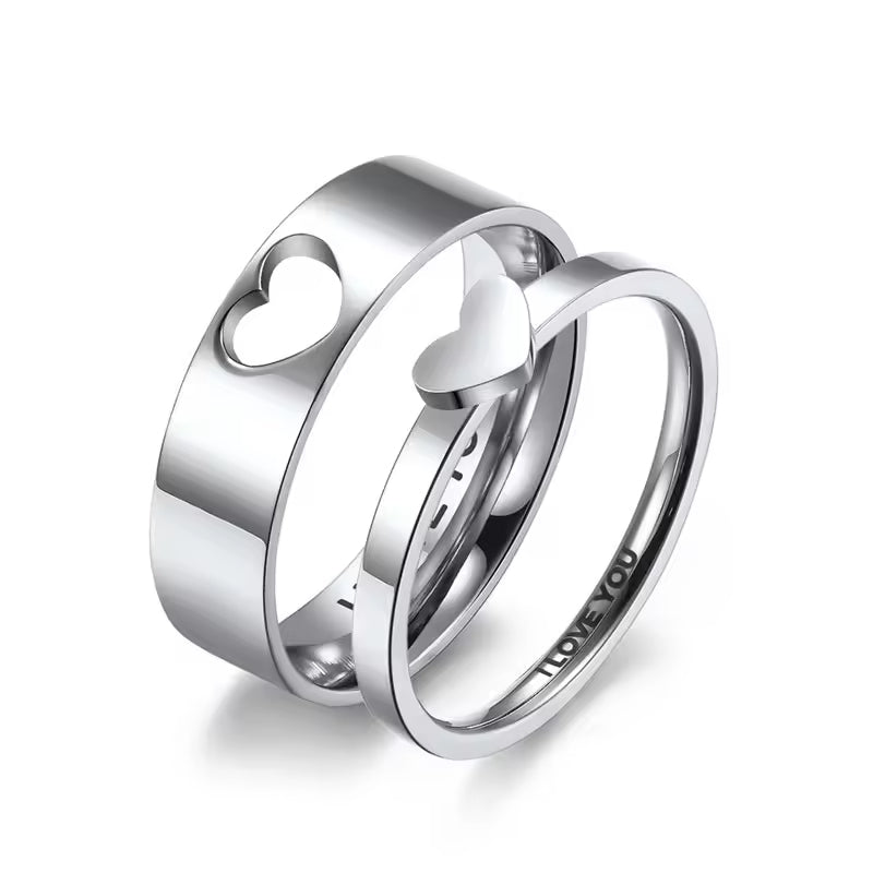 Bague de Couple en Acier Inoxydable