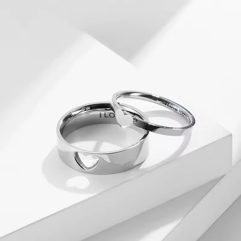 Bague de Couple en Acier Inoxydable