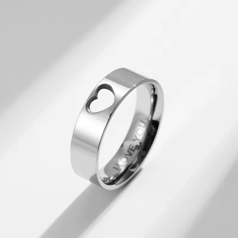 Bague de Couple en Acier Inoxydable